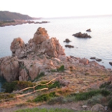 Nordden-westlich ausblick des Sardinien Küste