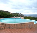 Costa Paradiso, Villa Graziella 1. Panoramavilla 700 m vom Meer entfernt mit Swimmbad, 6+2 Schlafplätze