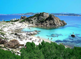 Una spiaggia dell'Isola di Spargi